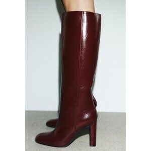 ZARA WIDE HEELED BOOTS